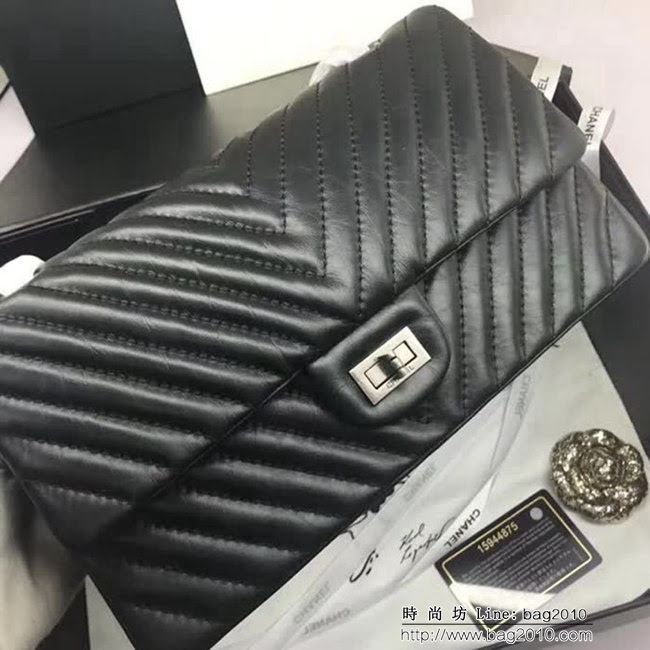 香奈兒CHANEL V226進口大象紋胎牛皮單肩斜挎鏈條包 DSC2030